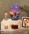 Labrador Dog Sunset Memorial Container For Ashes