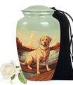 Lakeside Sunset Labrador Retriever Memorial Urn