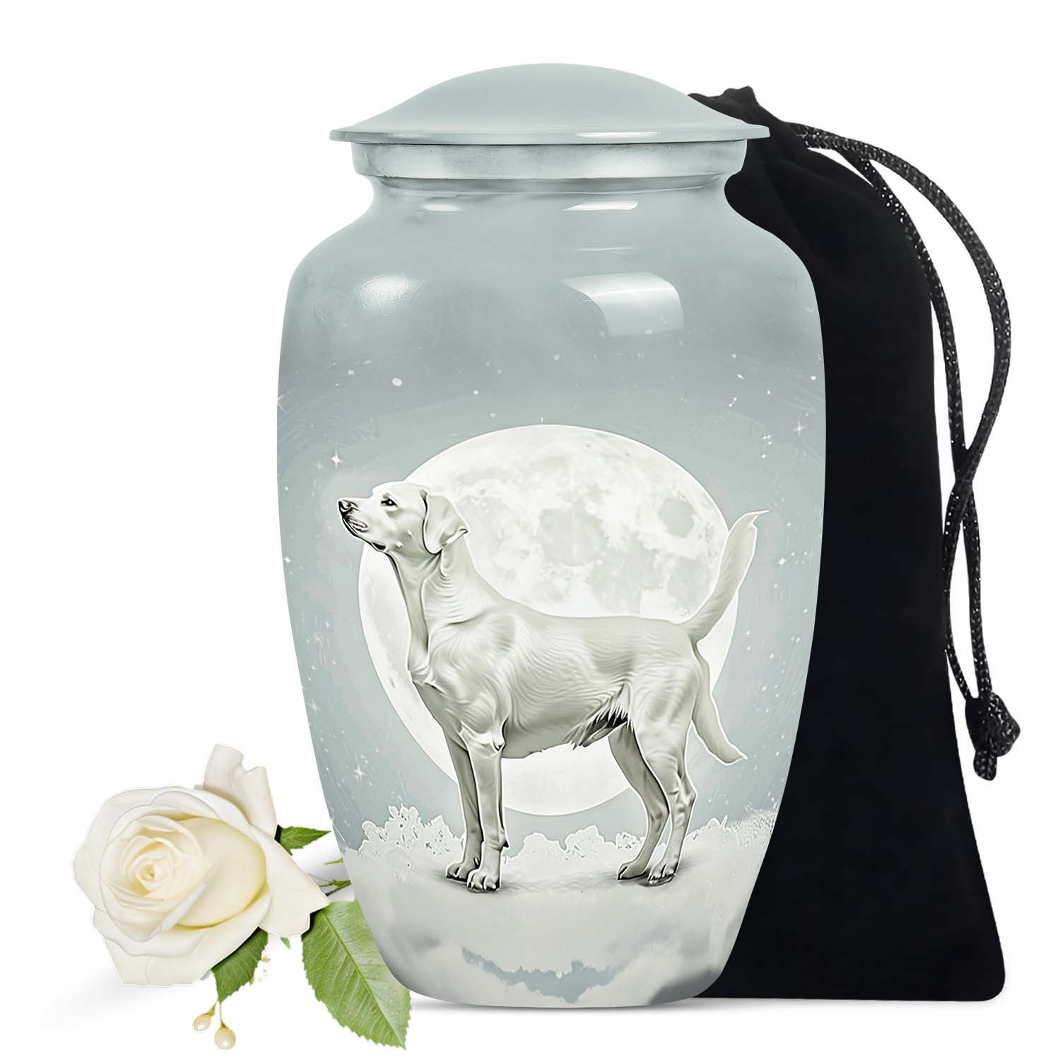 Moonlit Labrador Retriever Urn, Customized