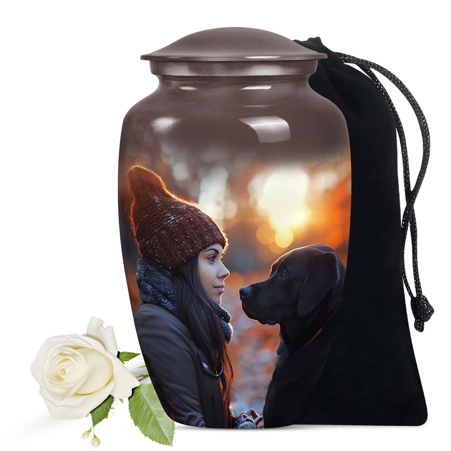 Bond Sunset Tribute Urn - Handcrafted Pet Memorial Urn