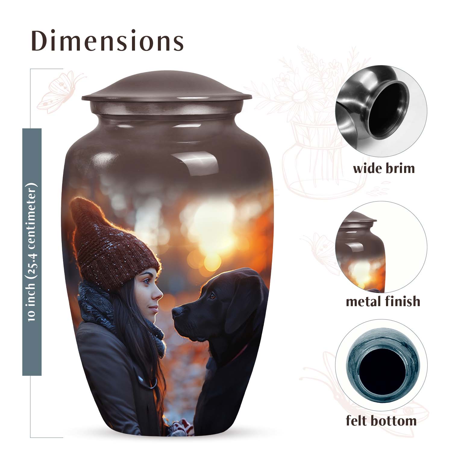 Bond Sunset Tribute Urn - Handcrafted Pet Memorial Urn