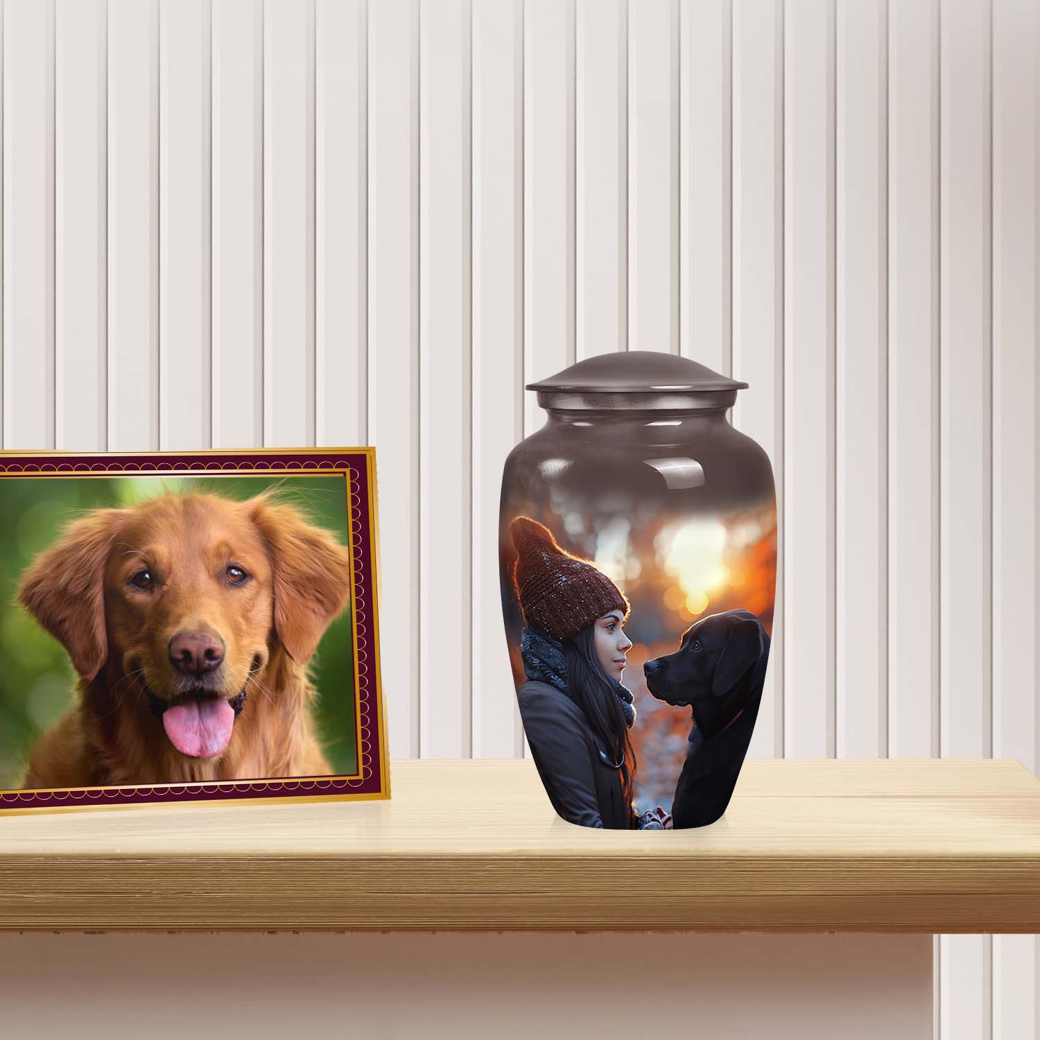 Bond Sunset Tribute Urn - Handcrafted Pet Memorial Urn