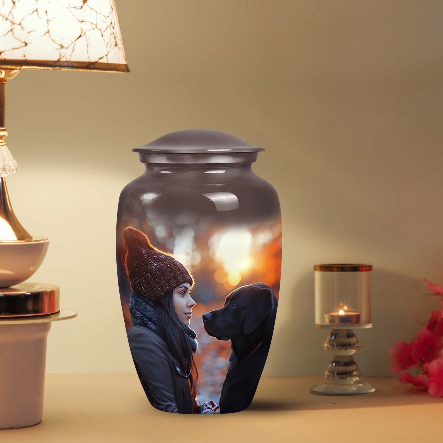 Bond Sunset Tribute Urn - Handcrafted Pet Memorial Urn