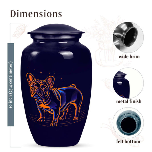 French Bulldog Starry Night Tribute Urn Memorial for Dogs