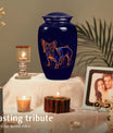 French Bulldog Starry Night Tribute Urn Memorial for Dogs