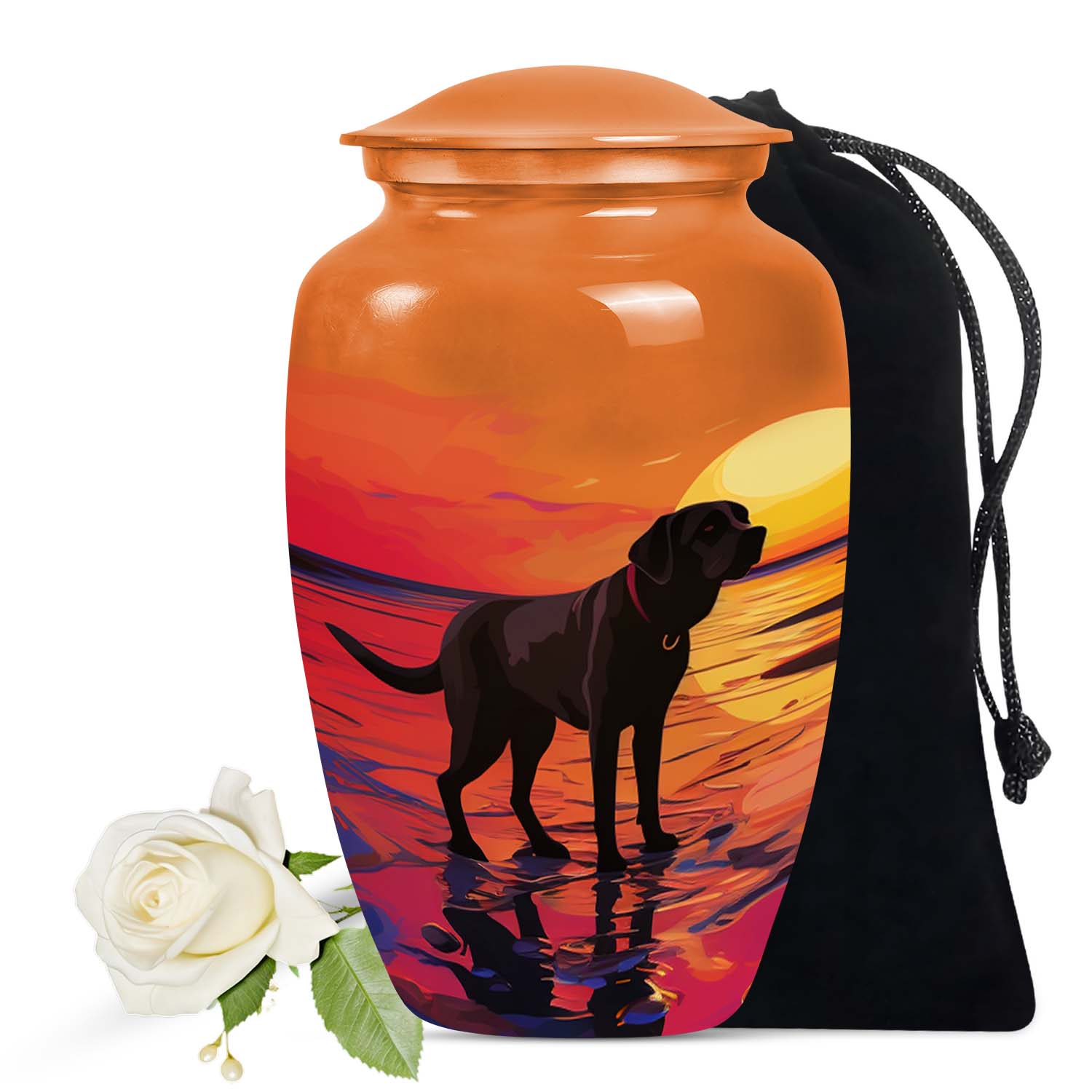 Black Labrador Keepsake Cremation Dog Urn