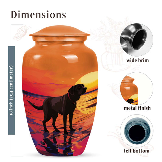 Black Labrador Keepsake Cremation Dog Urn