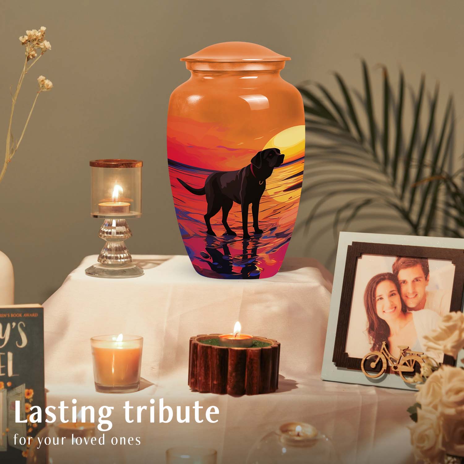 Black Labrador Keepsake Cremation Dog Urn