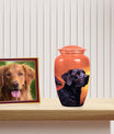 Black Labrador Dog Memorial Cremation Urn