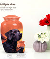 Black Labrador Dog Memorial Cremation Urn