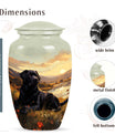 Black Labrador Dog Pet Miniature Cremation Urn