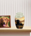 Black Labrador Dog Pet Miniature Cremation Urn