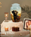 Black Labrador Burial Dog Pet Cremation Urn