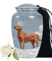 Brown Dog Pet Cremation Urn For Remains