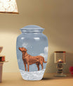Brown Dog Pet Cremation Urn For Remains