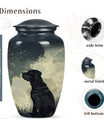 Black Labrador Dog Cremation Keepsake Pet Urn