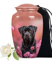 Black Labrador Cremation Urn for Pet Dog Ashes