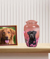 Black Labrador Cremation Urn for Pet Dog Ashes