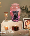 Black Labrador Cremation Urn for Pet Dog Ashes