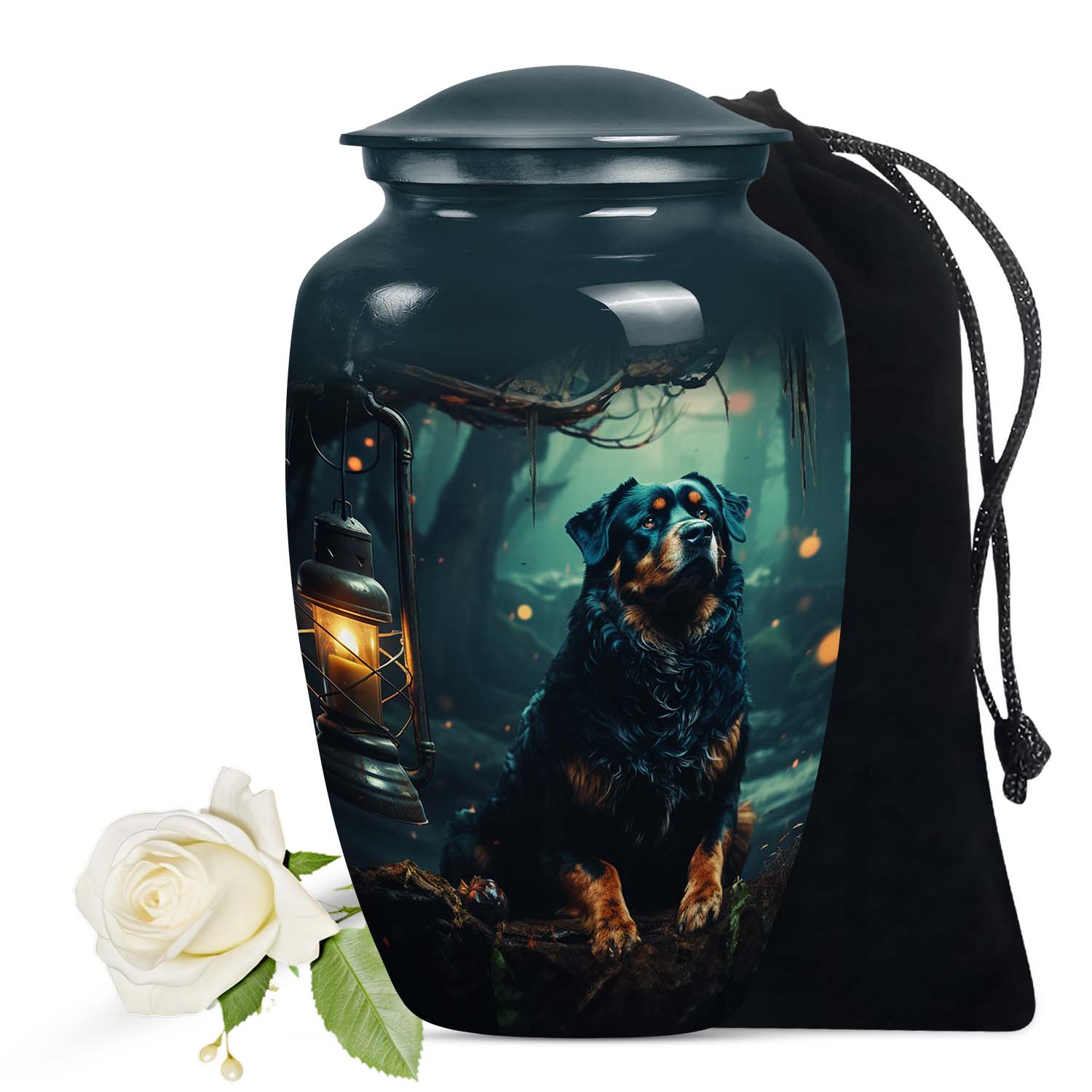 Rottweiler Dog Pet Container for Ashes