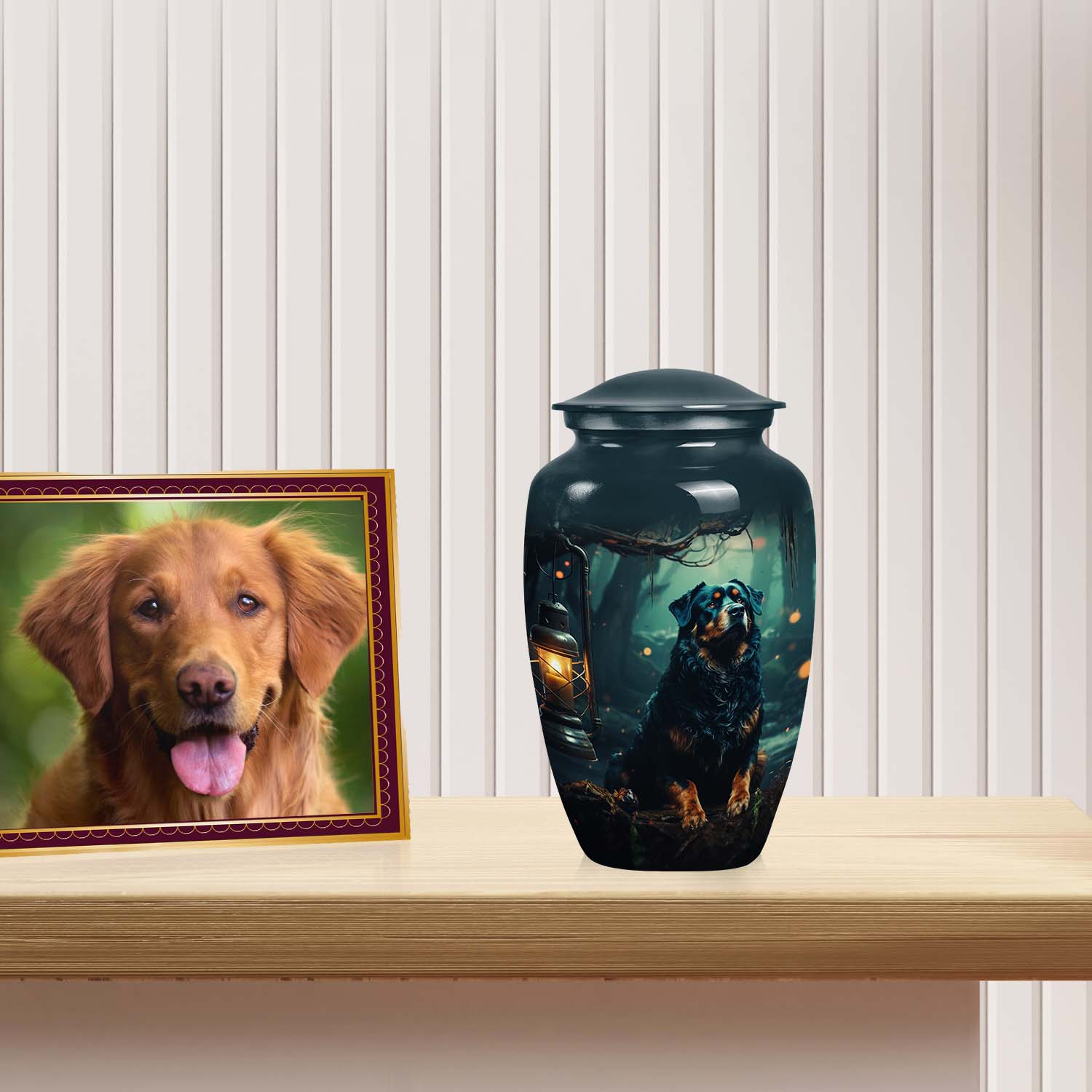 Rottweiler Dog Pet Container for Ashes