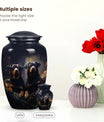 Double Rottweiler Dog Urn for Pet Ashes