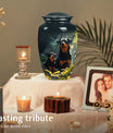 Double Rottweiler Pet Mini Urn for Ashes