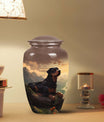 Mountain Ridge Rottweiler Pet Cremation Urn For Dog