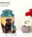 Rottweiler Dog Pet Cremation Urn for Ashes Memorial Urn