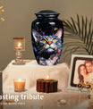 Tabby Cat Pet Cremation Urn for Ashes Memorial Urn