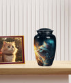 Glowing Cat Keepsake Urn, Memorial for Pet Ashes